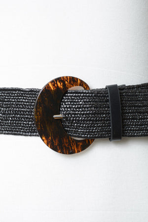 Basketweave Stretch Belt – Textured Waist Cincher