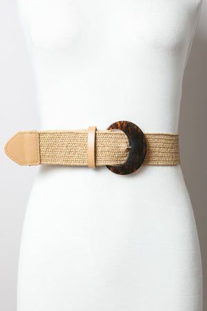 Basketweave Stretch Belt – Textured Waist Cincher