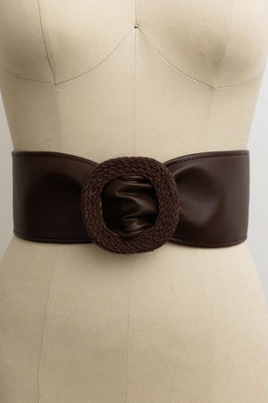 Sleek Faux Leather Belt – Minimalist Trackline Design⚡