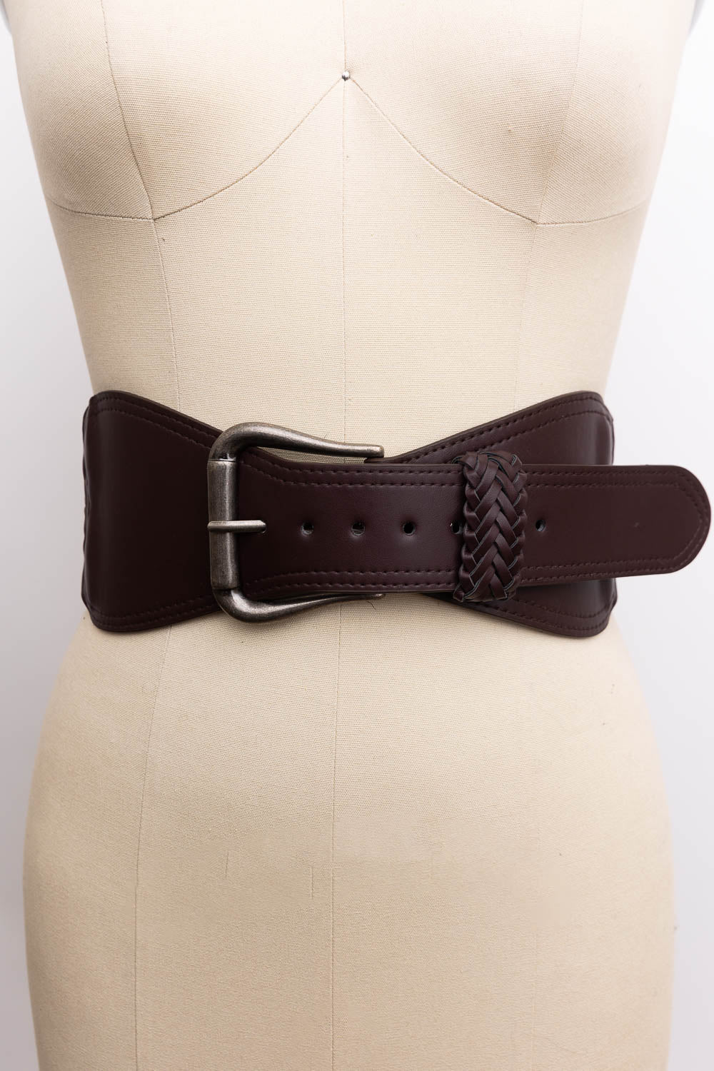 Classic Braided Leather Belt – Wide & Supple Strap