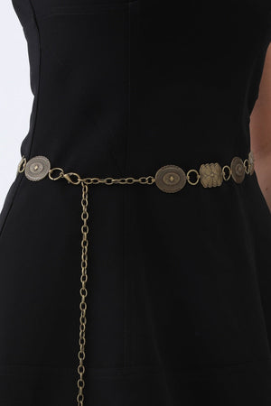 Geometric Western Belt – Vintage Chain & Cowboy Charm🤠⛓️