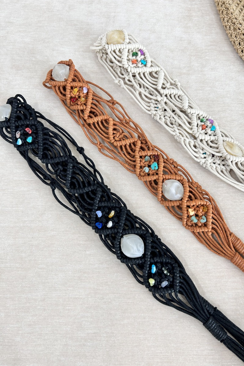 Handwoven Bohemian Belt – Vintage Decorative Waistband 🌸🧵