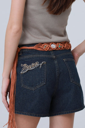 Handwoven Bohemian Belt – Vintage Decorative Waistband 🌸🧵