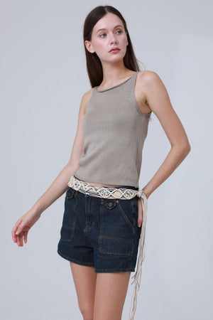 Handwoven Bohemian Belt – Vintage Decorative Waistband 🌸🧵