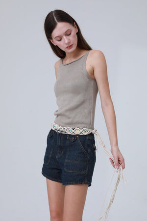 Handwoven Bohemian Belt – Vintage Decorative Waistband 🌸🧵