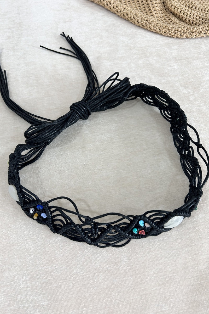 Handwoven Bohemian Belt – Vintage Decorative Waistband 🌸🧵