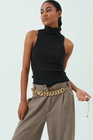 Chic Plated Waist Chain - Secure Hook Closure 🔗 Leto Collection