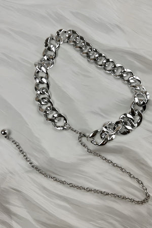 Chic Plated Waist Chain - Secure Hook Closure 🔗 Leto Collection