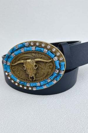 Desert Dreamer: Vintage Bohemian Turquoise Inlaid Cowboy Belt