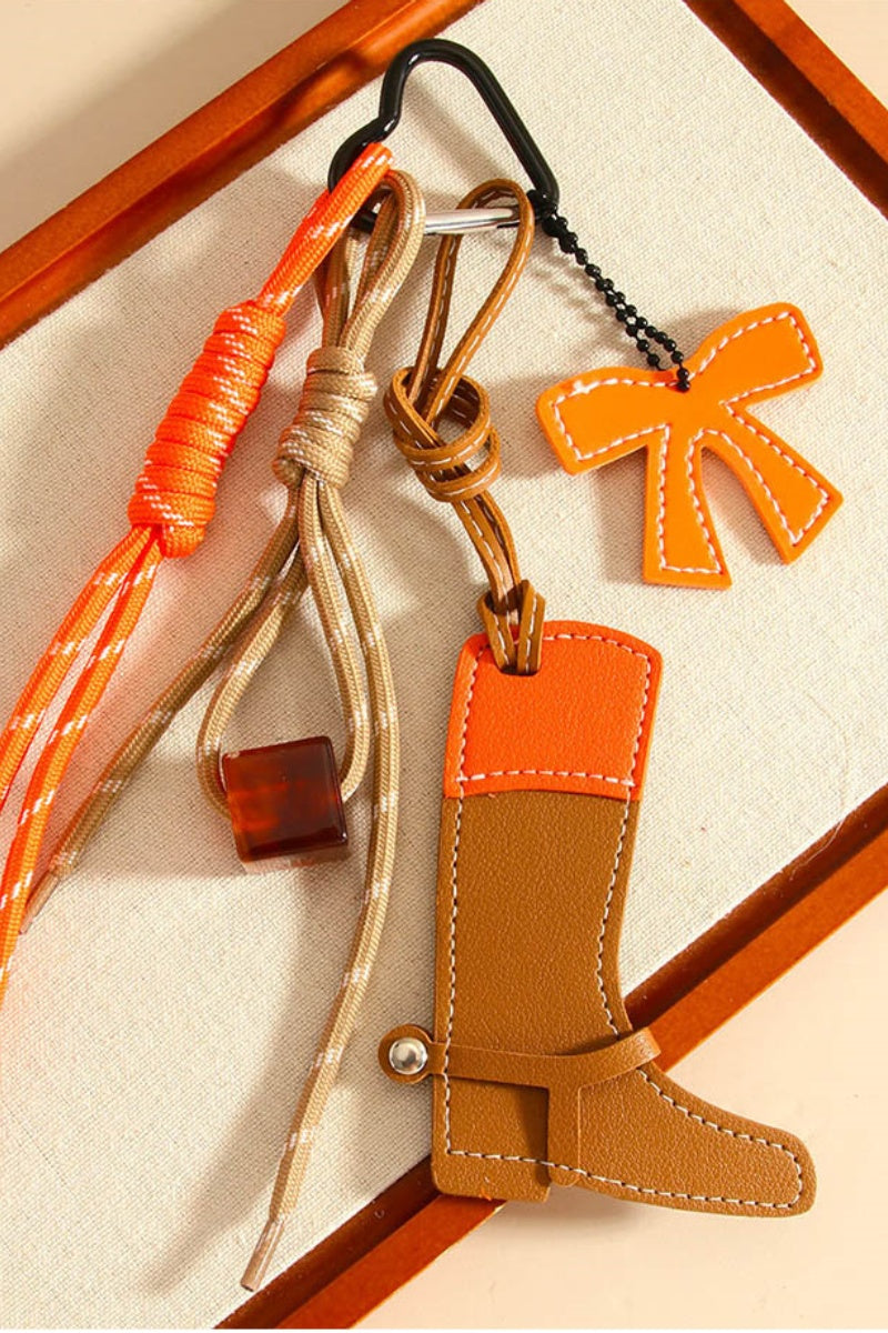 Western Pony Boot Charm – Vibrant Beaded Bag Accessory 🐴✨