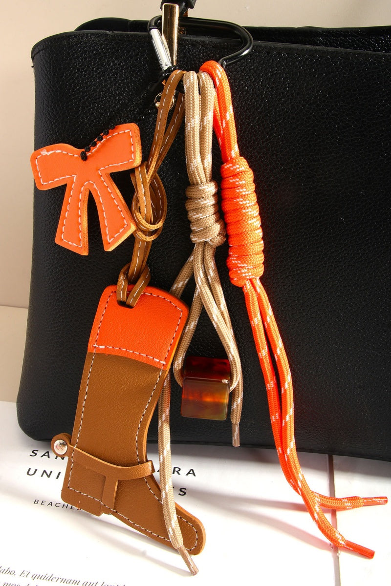 Western Pony Boot Charm – Vibrant Beaded Bag Accessory 🐴✨