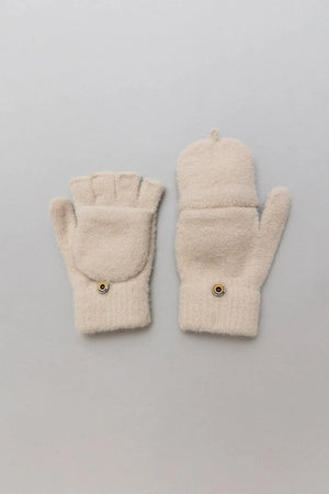 Convertible Flip Top Fingerless Knit Winter Gloves Leto Collection