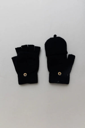 Convertible Flip Top Fingerless Knit Winter Gloves Leto Collection