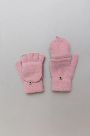 Convertible Flip Top Fingerless Knit Winter Gloves Leto Collection