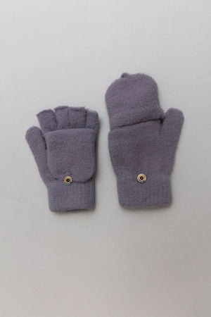 Convertible Flip Top Fingerless Knit Winter Gloves Leto Collection