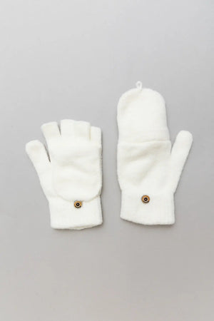 Convertible Flip Top Fingerless Knit Winter Gloves Leto Collection