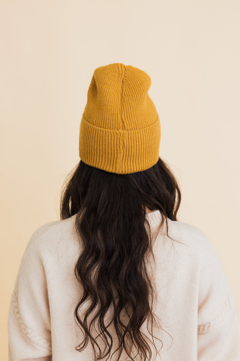 Square Sparkle Smiles Ribbed Beanie