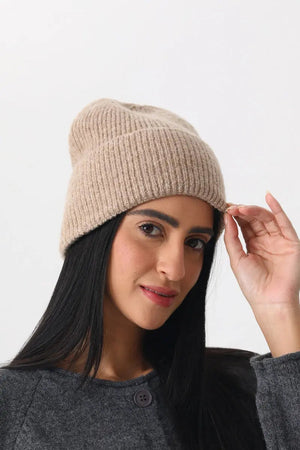 Women Soft Ribbed Cuff Knit Warm Winter Skull Cap ❄️🧸 Leto Collection