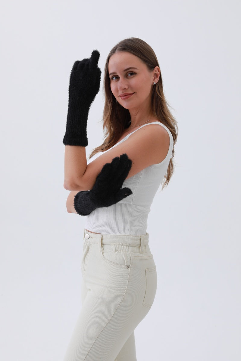 Luxuriously Soft Fleece Gloves – Warm, Fashionable Winter Must-Have ❄️🧤