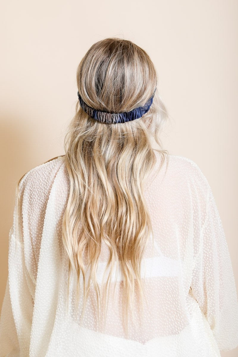 Braided Tie-Dye Headband Hats & Hair Navy