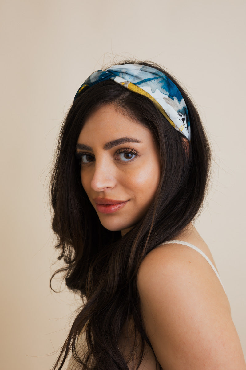 Marbled Tie Dye Chiffon Headband