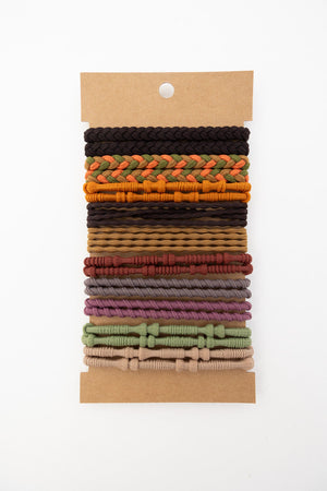 Braided Hair Tie Bracelets – Stackable Boho Set 🌿✨
