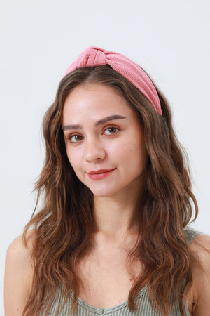 Waffle Texture Knit Headband – Cozy & Chic Hair Wrap 🧣 Leto Collection