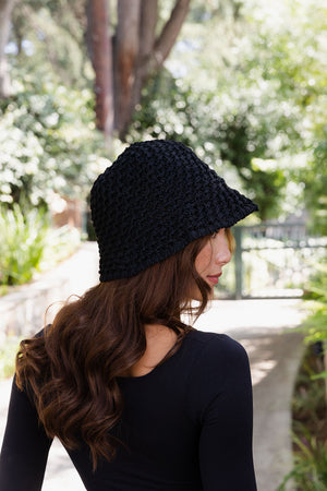 Handwoven Crochet Bucket Hat – Boho Twisted Design 🌿🧶
