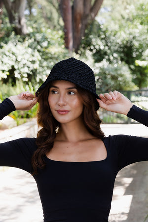 Handwoven Crochet Bucket Hat – Boho Twisted Design 🌿🧶