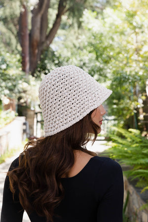 Handwoven Crochet Bucket Hat – Boho Twisted Design 🌿🧶