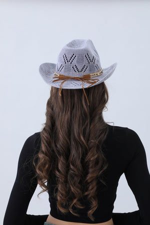 Turquoise Statement Cowboy Hat – Bold Cutout Artistry🌵✨
