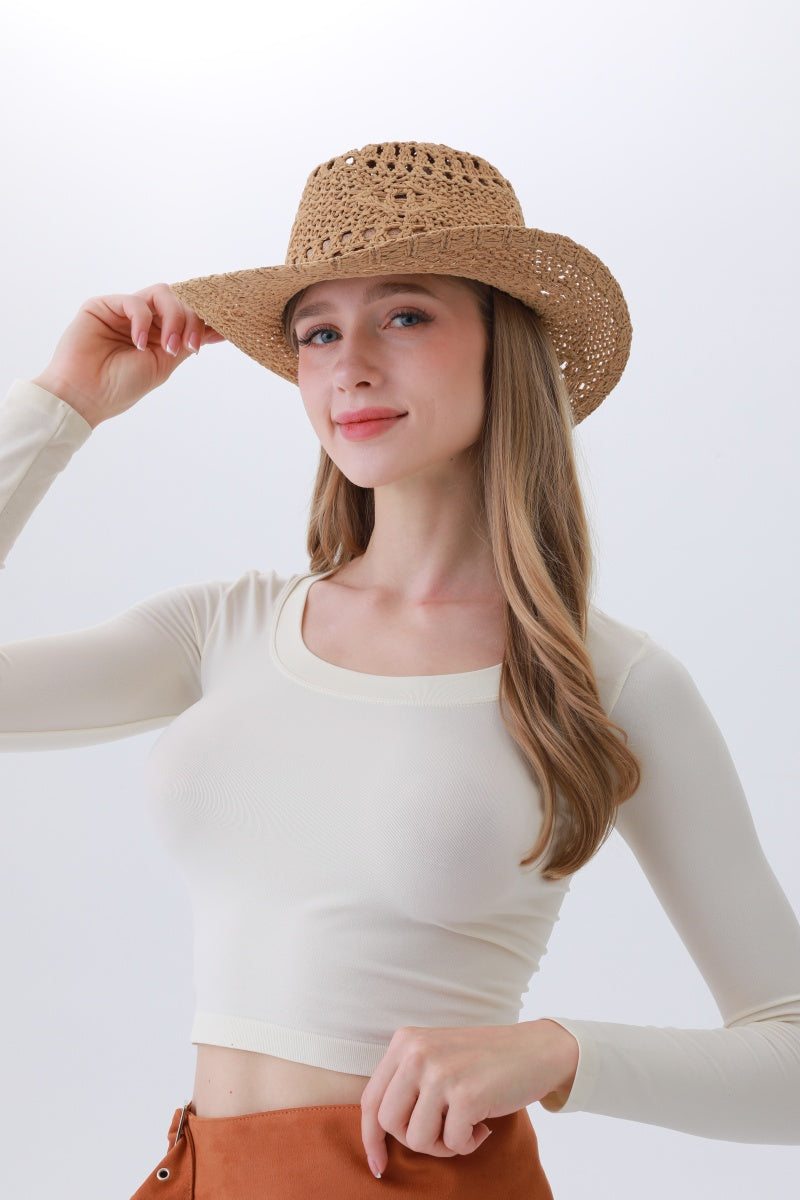 Classic Polyester Cowboy Hat – Lightweight & Sun-Smart🌵☀️