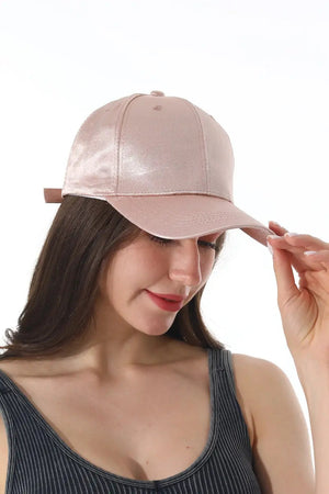 Luxe Satin Adjustable Women Baseball Cap ✨🧢 Leto Collection