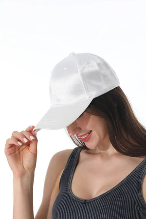 Luxe Satin Adjustable Women Baseball Cap ✨🧢 Leto Collection