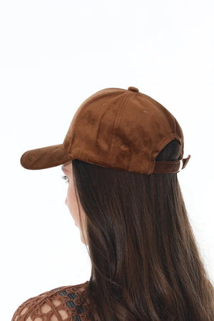 Women Soft Suede Solid Adjustable Curved Brim Baseball Cap 🧢🍂 Leto Collection