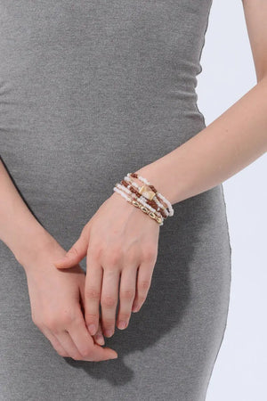 Boho Stackable Multi‑Layer Seed Bead Women Bracelets Leto Collection