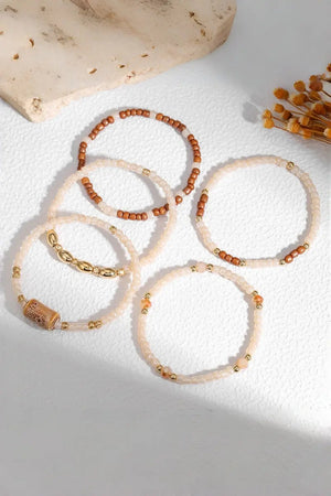 Boho Stackable Multi‑Layer Seed Bead Women Bracelets Leto Collection