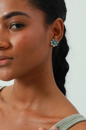 4-Pair Boho Earring Set – Mix & Match Daily Styles 🌵🌸💎