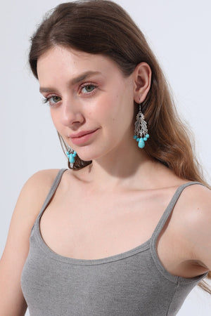 Women Boho Vintage Turquoise Chandelier Drop Dangle Earrings leto-collection
