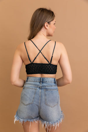 Crochet Lacey Charm Padded Bralette