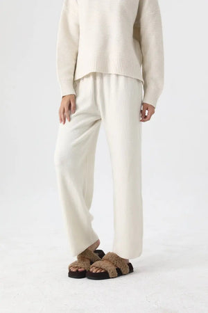 Women Turtleneck Knit Loungewear Set Sweater Wide Leg Pants 🧶☁️ Leto Collection