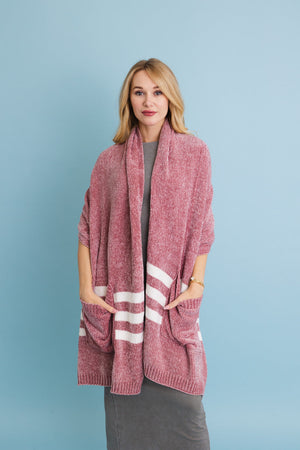 Chenille Pocket Scarf - Soft Comfort with Handy Pockets 🧣