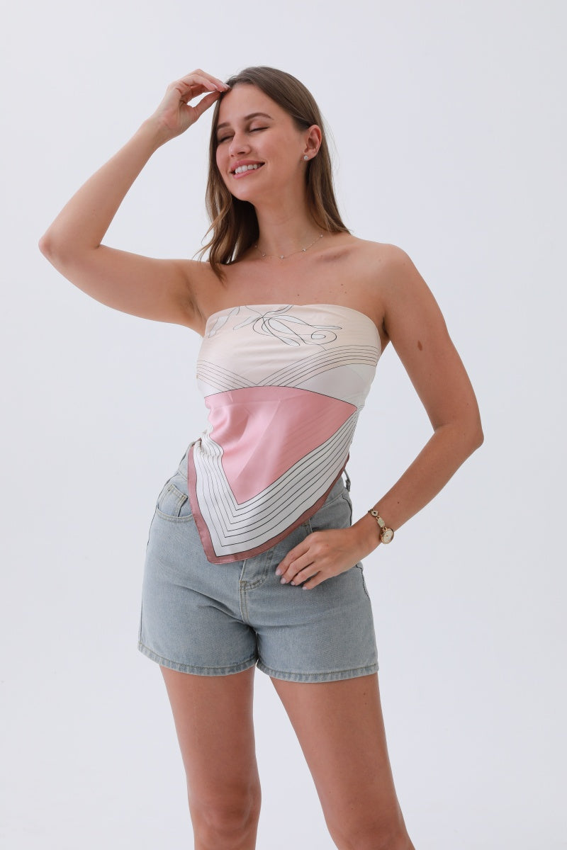 Canyon Rose Bandana – Desert Bloom Silk Scarf🌹🏜️