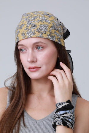 Printed Bandana Set – Versatile Headscarf & Neck Wrap for Women 🌸🧣