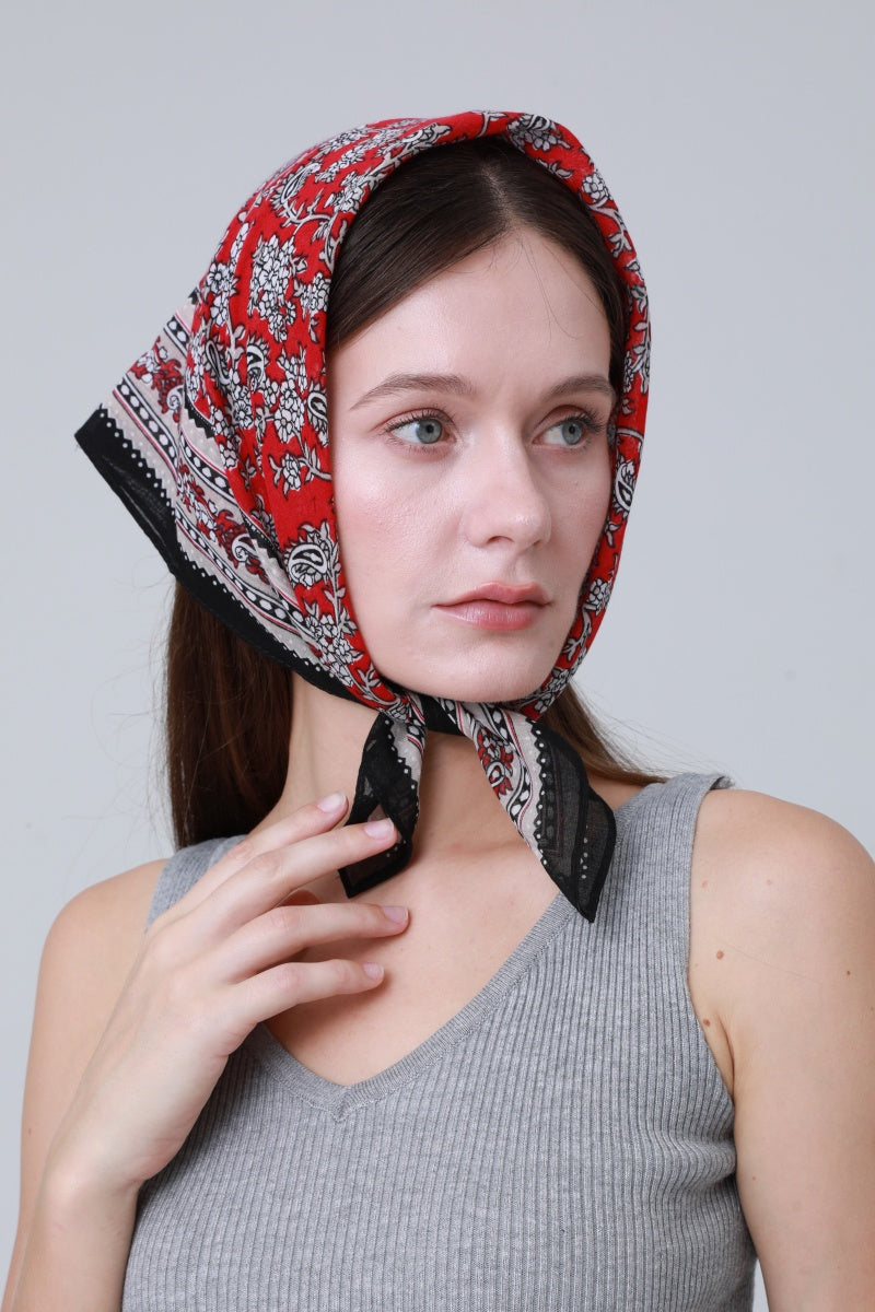 Printed Bandana Set – Versatile Headscarf & Neck Wrap for Women 🌸🧣