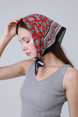 Printed Bandana Set – Versatile Headscarf & Neck Wrap for Women 🌸🧣