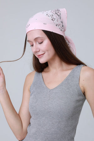 Soft Cotton Printed Bandanas – Multi-Way Headband & Scarf Set 🌸🧣