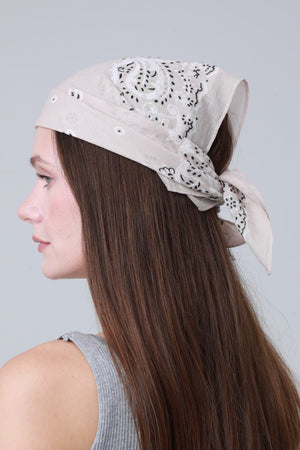 Soft Cotton Printed Bandanas – Multi-Way Headband & Scarf Set 🌸🧣