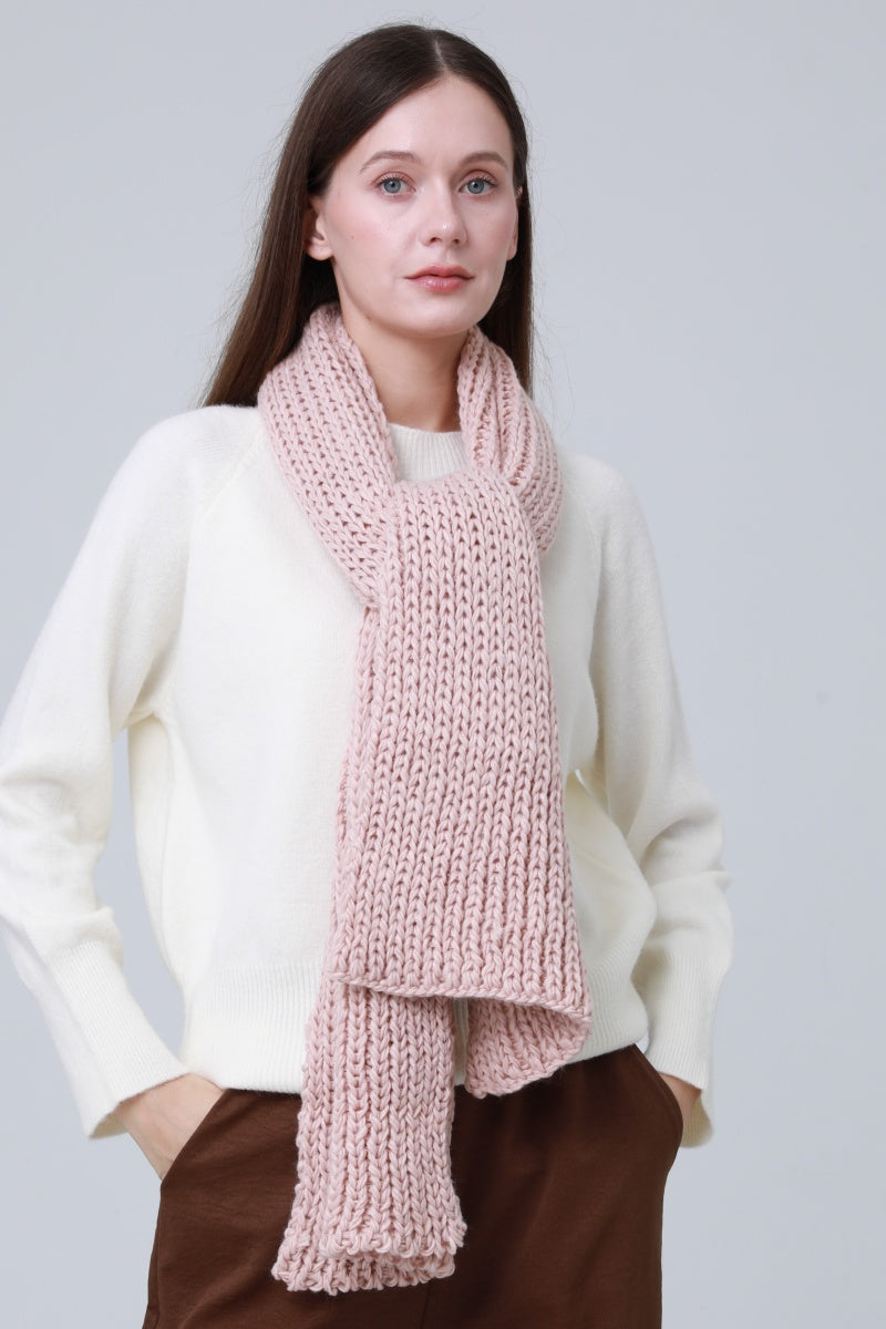 Chunky Ribbed Scarf – Oversized Winter Wrap for Women 🧣❄️