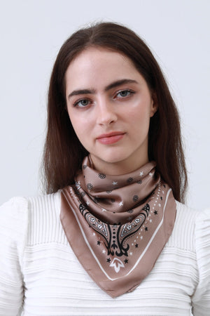 Paisley Silky Square Scarf - Multi-Use Accessory 🌸🧣